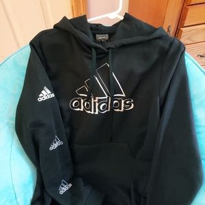 Adidas black hoodie Size M